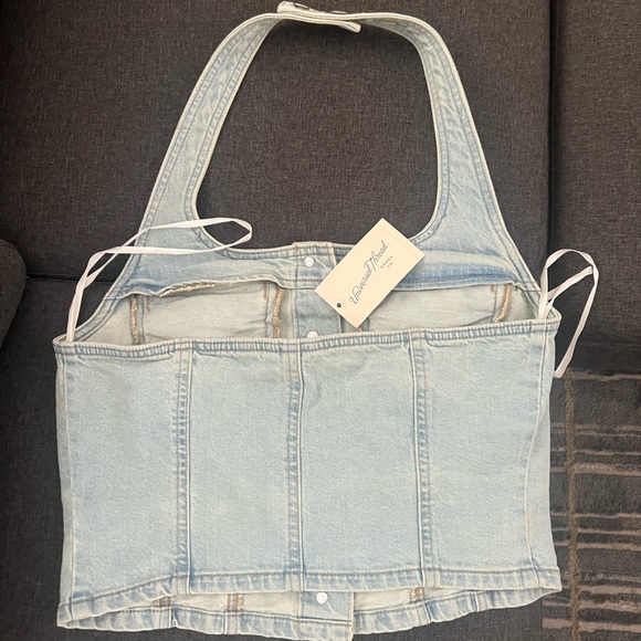 Denim Halter Top - Picture 2 of 2